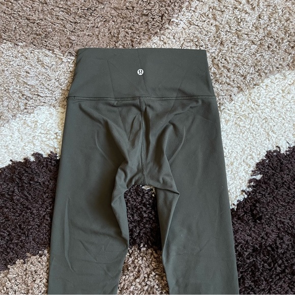 Lululemon Wunder Under High-Rise Tight Sz 4/25" *Full-On Luon In Dark Olive - Picture 7 of 9
